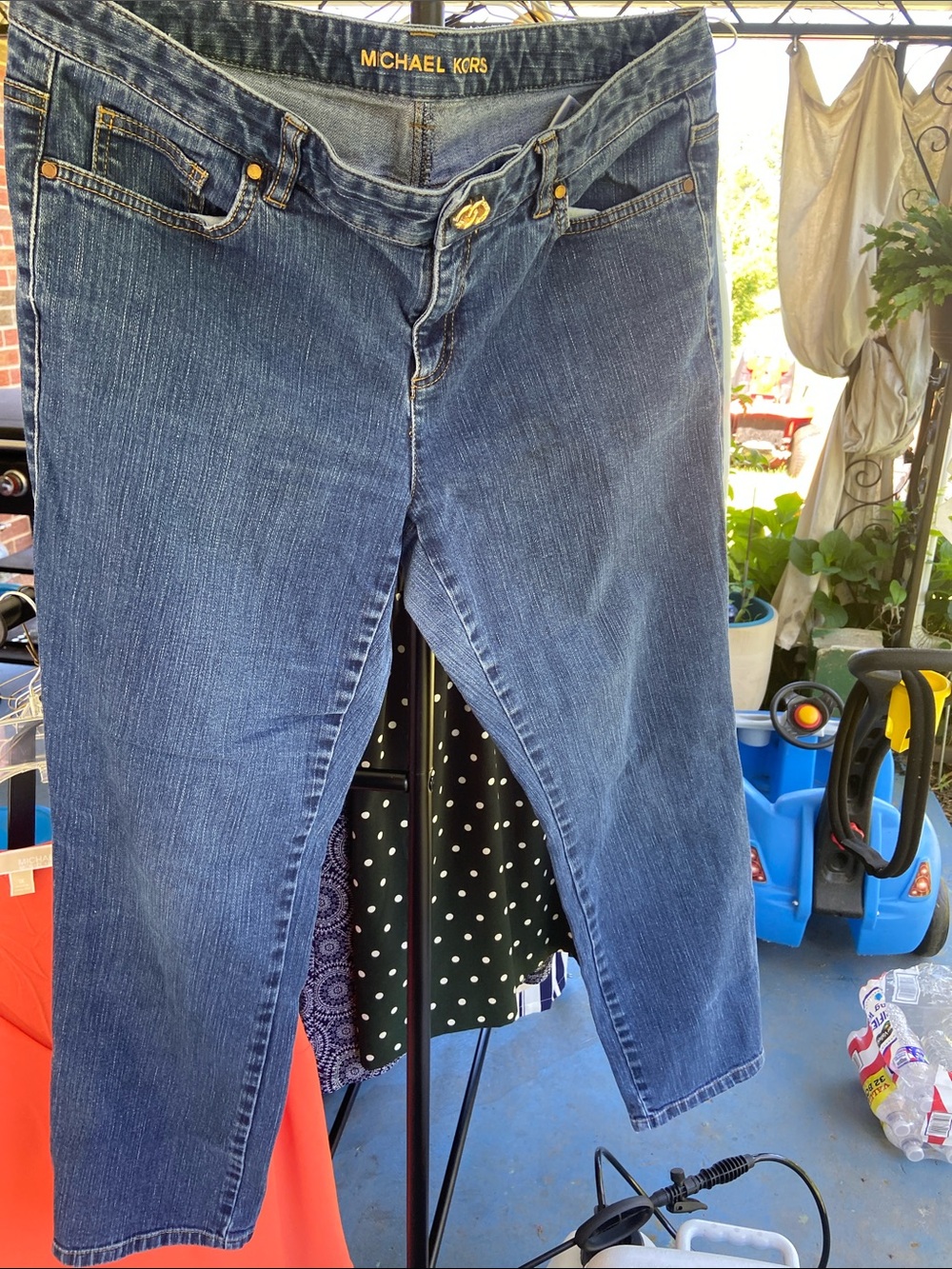 Michael Kors Dark Blue Cropped Denim Jeans